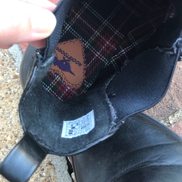 Black leather booties - Picture 4 of 4